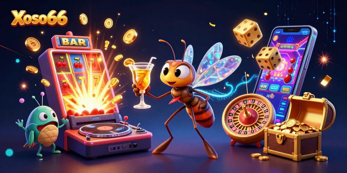 Xoso66 offers thrilling gaming adventures with unique characters and vibrant casino elements.