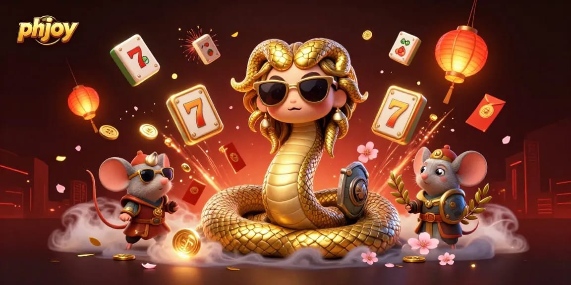 Experience thrilling gameplay at phjoy with charming characters and rich casino elements in a dynamic 3D illustration.