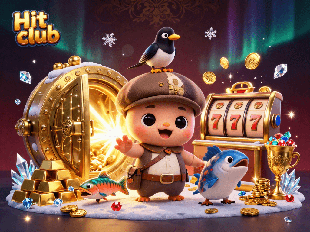 Join the Hit club in an exciting online casino adventure filled with playful characters and sparkling treasures.