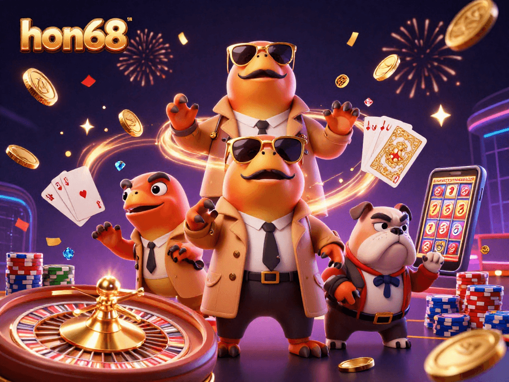 Experience the thrill of hon68 at a VIP casino with lively raptors and abundant rewards.