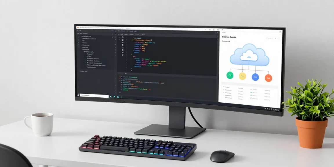 GO8: Advanced software development workspace with cloud architecture and AI technology.