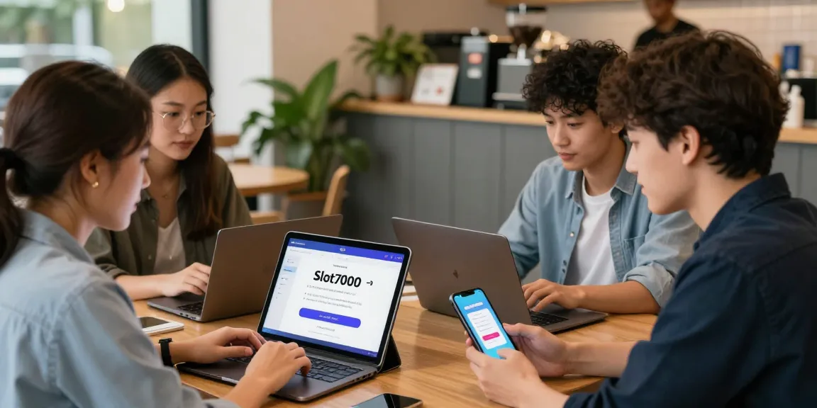 Engaging Slot7000 application login experience in a coffee shop.