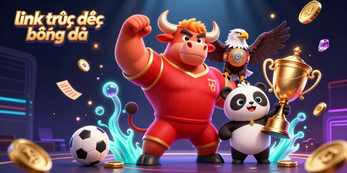 Bet on link trực tiếp bóng đá with thrilling sports betting action and vibrant characters.