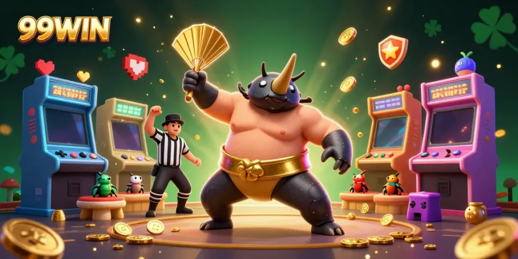 Experience thrilling gameplay with 99WIN, featuring a colorful and dynamic casino environment.