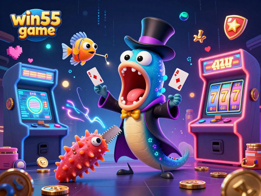 Experience thrilling moments with win55 game as a bioluminescent eel dazzles with card tricks