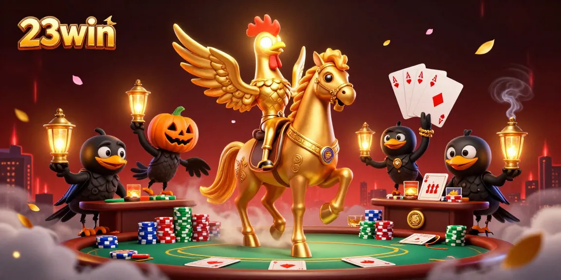 Experience thrilling gaming at 23win with a vibrant casino scene featuring dynamic characters.