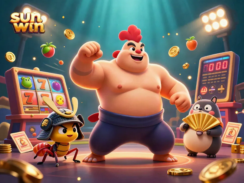 Win big with sun win showcasing intense gambling action in a vibrant casino atmosphere.