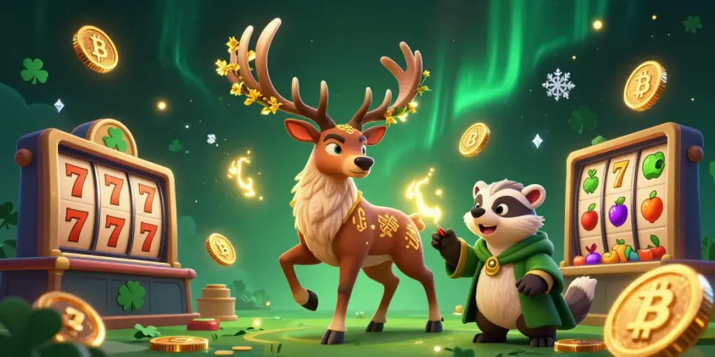 Enjoy the dazzling world of MU88 casino with glowing coins and vibrant characters during gameplay.