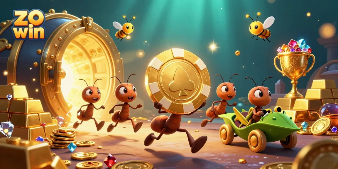 Experience the thrill at zo win with dynamic gameplay and vibrant casino action illustration.