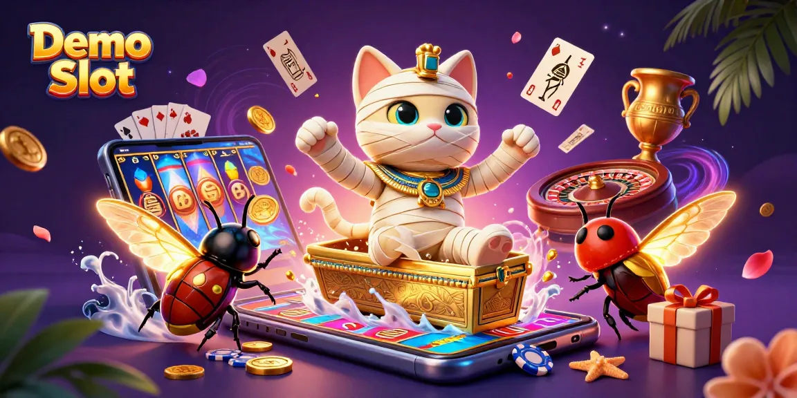 Engage with thrilling Demo Slot adventures featuring vibrant characters in a rich casino environment.