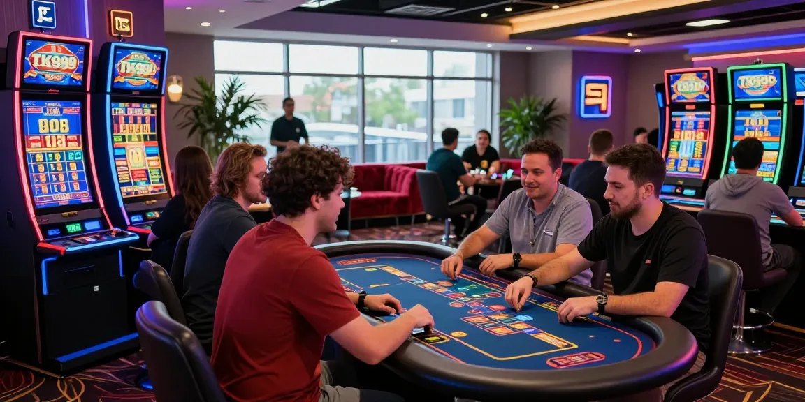 Exciting TK999 online sports betting scene with players engaging in live casino games.