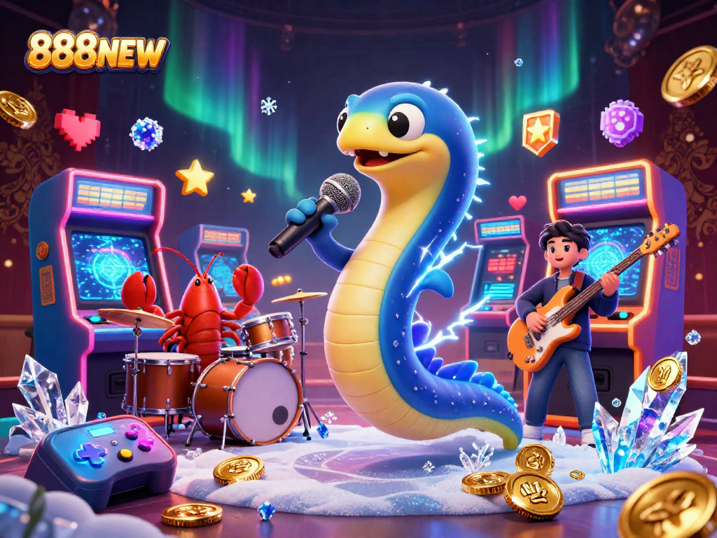 Experience 888NEW with our electric eel DJ igniting the underwater casino scene!