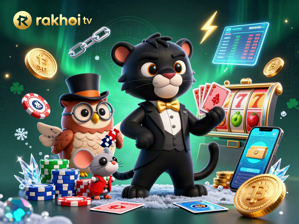 Engage with rakhoi tv and explore colorful casino games while enjoying a cartoon party atmosphere.