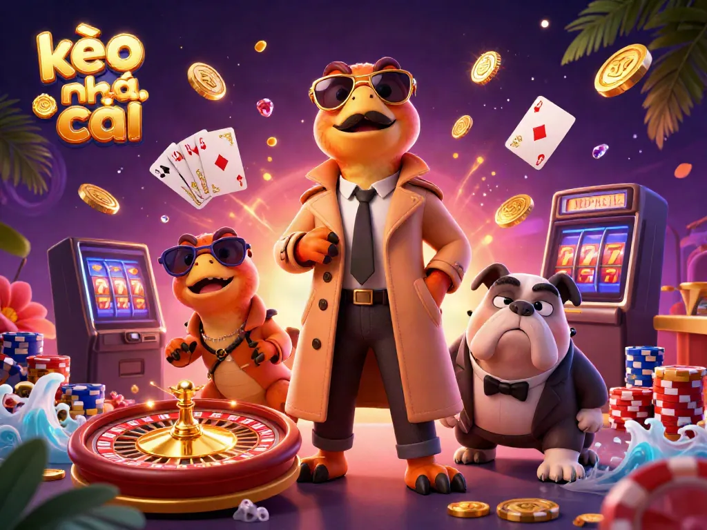 Three raptors disguised as a tall person are attempting to enter a VIP lounge in a vibrant casino scene. kèo nhà cái