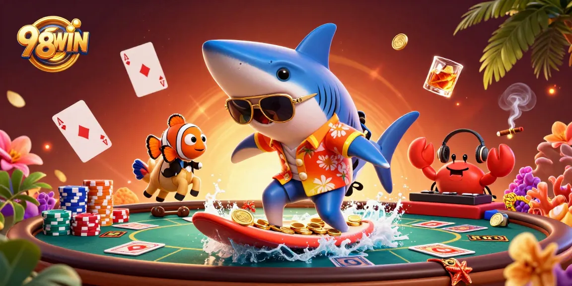 Experience thrilling gameplay at 98WIN with vibrant casino characters and rich gaming elements.
