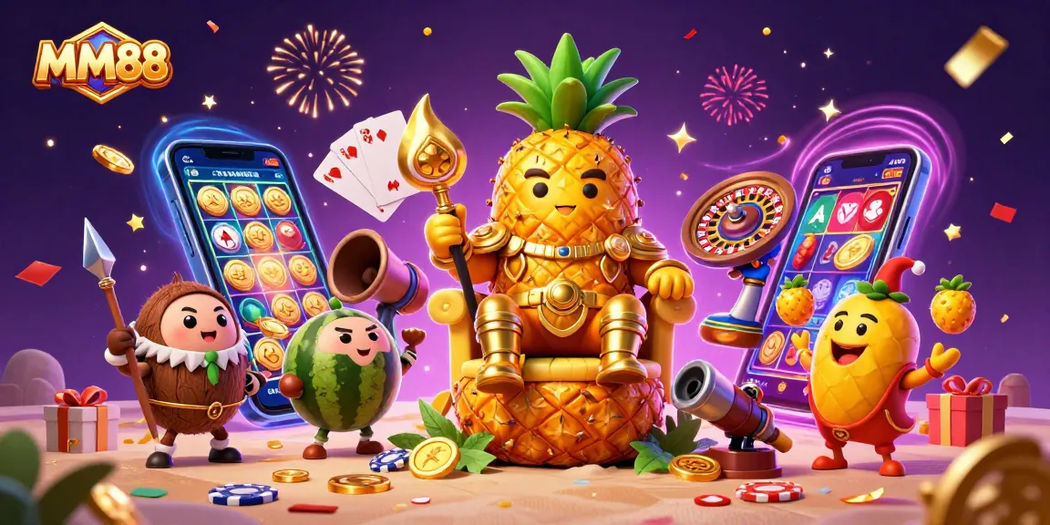 Engage in thrilling gameplay at MM88 with vibrant 3D casino characters and action-packed game elements.