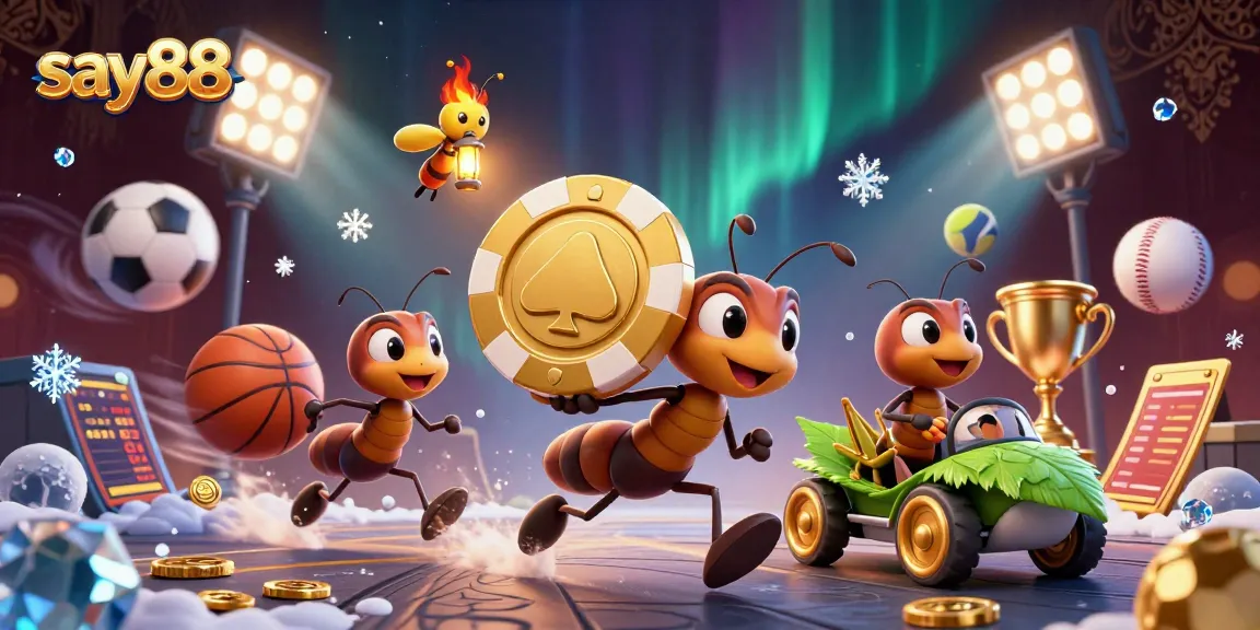 Engage with say88 as a team of ant heist runners navigates through a casino-themed adventure.