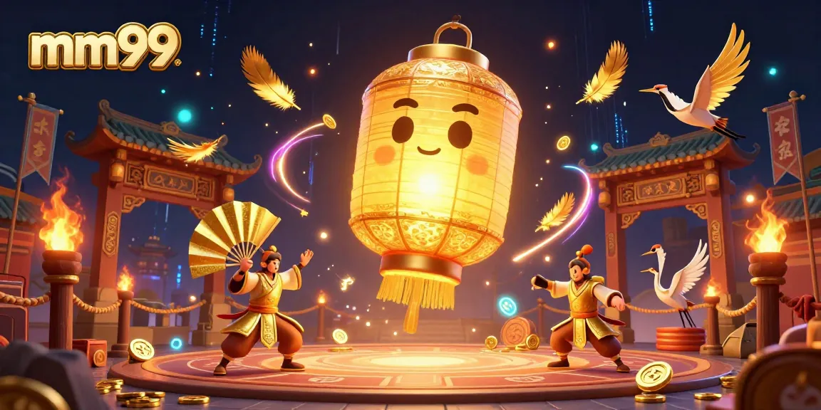Experience exciting gameplay at mm99 casino with illuminated characters and vibrant game elements.