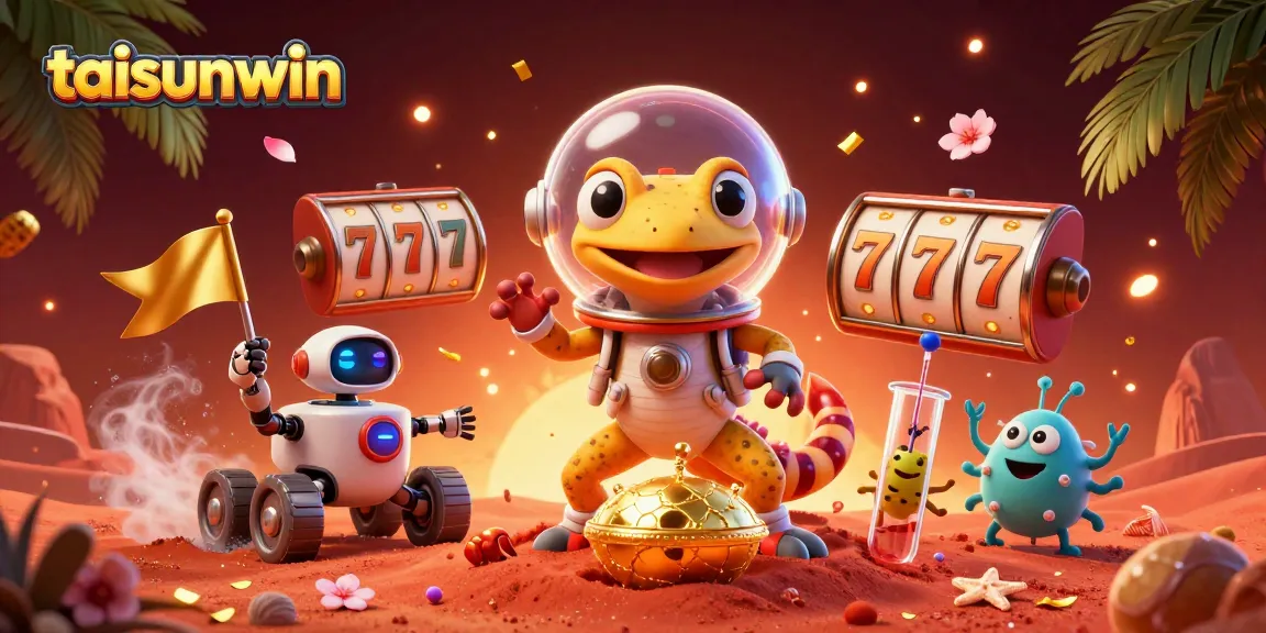 Experience the exciting world of taisunwin with a Martian gecko discovering a buried casino.