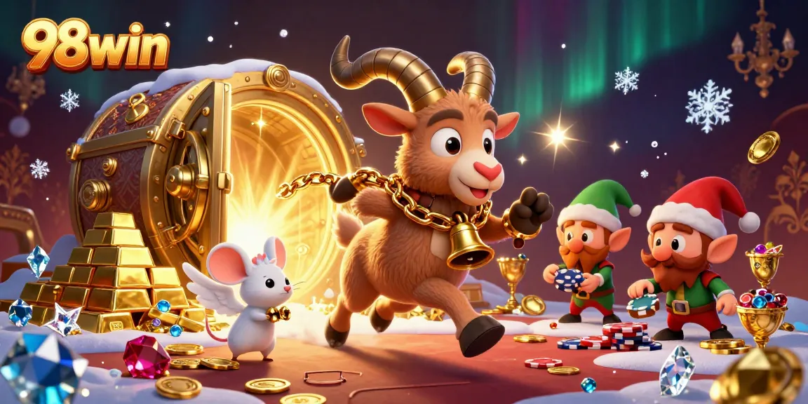 Engage in thrilling gameplay with 98win, where festive chaos meets dynamic casino elements.