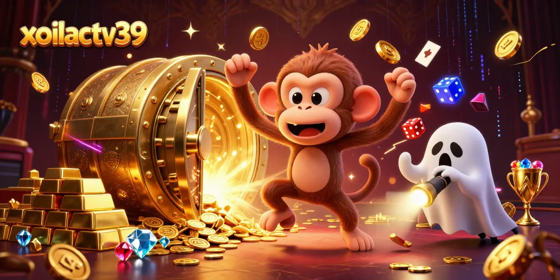 Experience the thrill of magical gameplay with xoilactv39's energetic casino-inspired scene.
