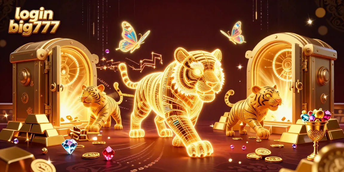Experience the thrill of winning with login big777 in a futuristic digital casino full of treasures and games.